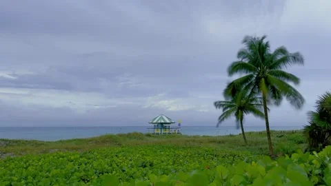 4K Zoom Out Delray Beach Florida Clouds Time Lapse Video Stock Footage 267777469