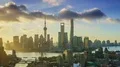 4K: Zoom in timelapse of Shanghai at sunrise. 4k or 4k+ Resolution