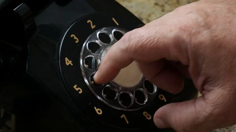 4k1 close-up man dialing Stock Footage 105182805