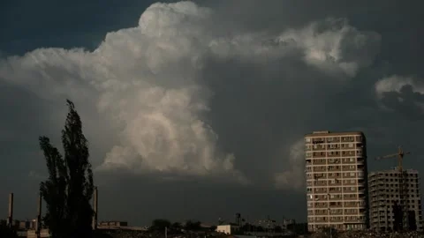 4K.60fps.Fantastic colorful dramatic sky with clouds.Perfect for cinema, backgro Stock Footage 247364223