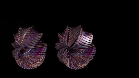 4kA multicolored 3D object.3dRendering Stock Footage 165331482