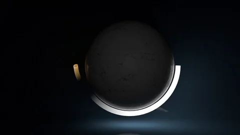 4k,Abstract marble sphere neon animation Stock Footage 113689764