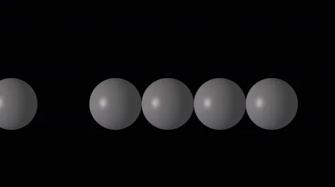 4K,Balancing Balls, Newton's Cradle. Repeatedly Video stock 49078674