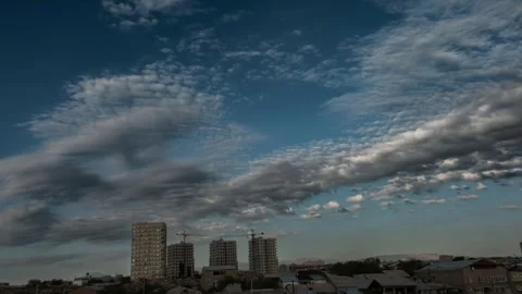 4K.Colorful dramatic sky with clouds.Perfect for cinema, background.Timelapse Stock Footage 246815314