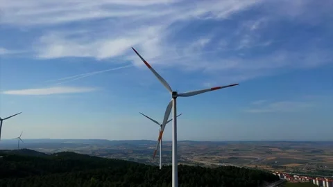 4kEnergy-generating wind roses Stock Footage 148530116