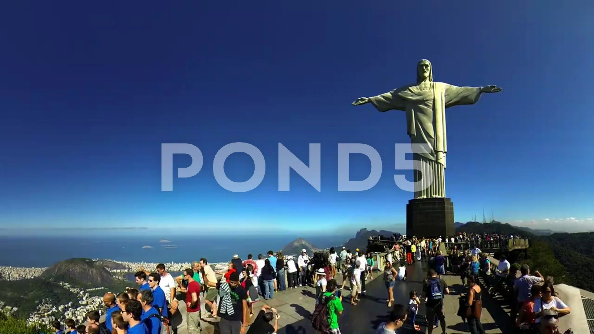 4khd Christ The Redeemer On Top Of Corcovado Mountain Rio De