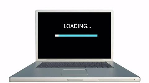 4k,Loading process on the computer screen. Stock Footage 70666031