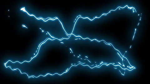 4K.motion animation spectacular thunderstorm Stock Footage 226907652