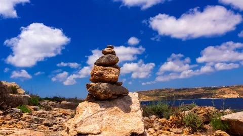 4K.Time lapse. The Blue Lagoon on Comino Island. Malta Gozo Stock Footage 109053343