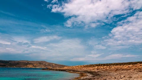 4K.Time lapse. The Blue Lagoon on Comino Island. Malta Gozo Vidéo 109057246