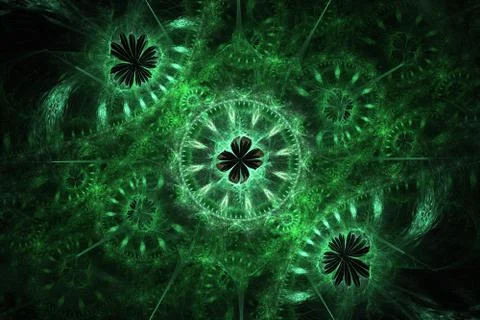 4leafCloverGreen Stock Illustration