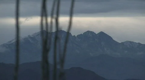 4Peaks through Ocotillo Stockbeeldmateriaal 309555