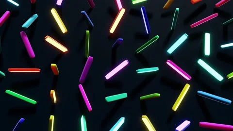 4r loop dark background with abstract blocks on plane like devices with screen Stock Footage 148509205