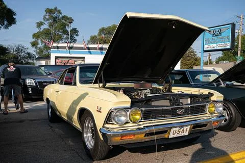 4th Annual Jammin At The Junction Car and Bike Show in Roseville Michigan Stock Photos