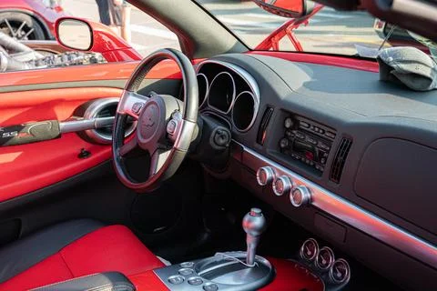 4th Annual Jammin At The Junction Car and Bike Show in Roseville Michigan Stock Photos