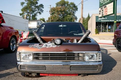 4th Annual Jammin At The Junction Car and Bike Show in Roseville Michigan Stock Photos