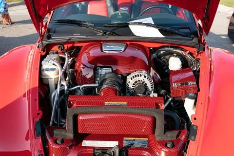 4th Annual Jammin At The Junction Car and Bike Show in Roseville Michigan Stock Photos