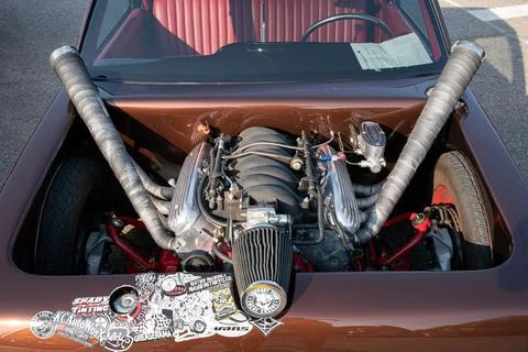 4th Annual Jammin At The Junction Car and Bike Show in Roseville Michigan Stock Photos