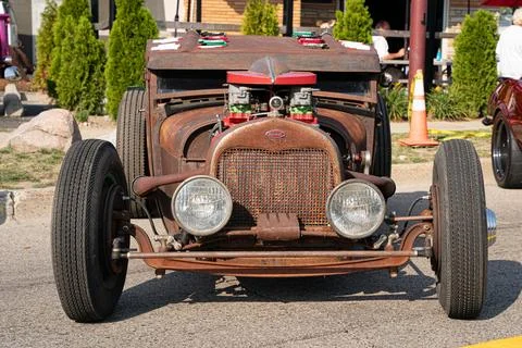 4th Annual Jammin At The Junction Car and Bike Show in Roseville Michigan Stock Photos