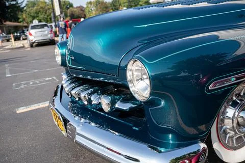 4th Annual Jammin At The Junction Car and Bike Show in Roseville Michigan Stock Photos