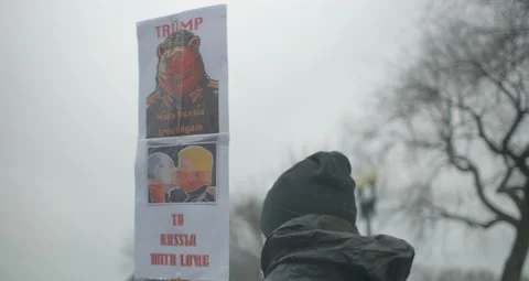 4th Annual Women’s Protest March On DC With The White House Stock Footage 151237289