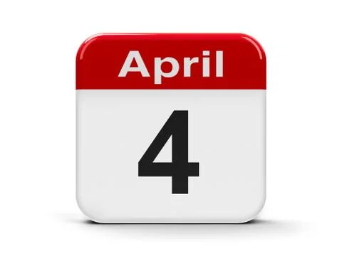 4th April Stock Illustration