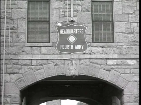 4th Army's commanding general, Lieutenant General I.D. White, is interviewed Stock Footage 75278373