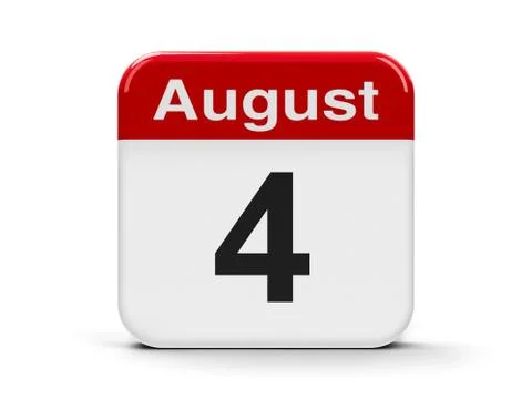 4th August Stock Illustration