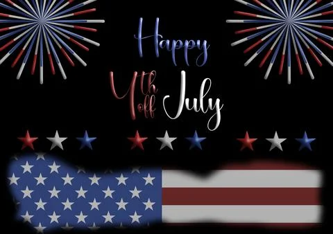 4th of Juli Independence Day Background illustration Stock Illustration
