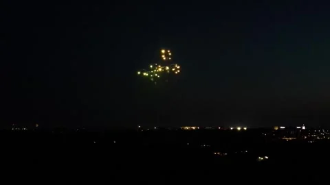 4th of July 4k Fireworks display Stock Footage 245378436