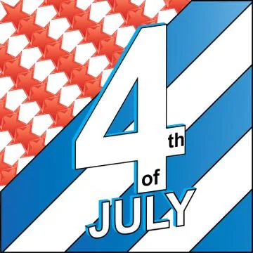 4th of july american Stock Illustration