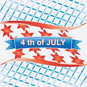 4th of july american.vector Stock Illustration