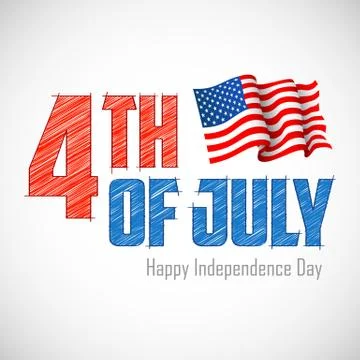 4th of July Background Stock Illustration