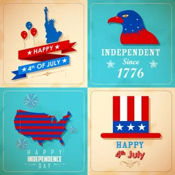 4th of July background Stock Illustration