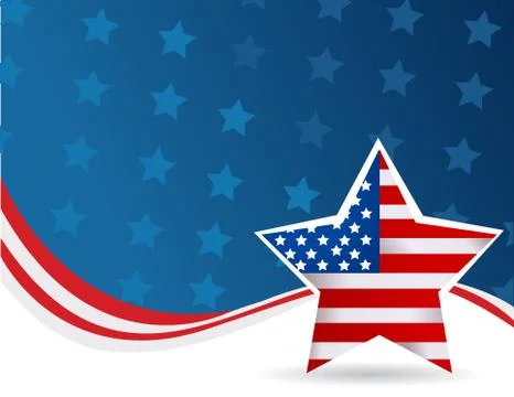 4th July background Stock Illustration