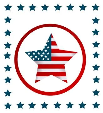 4th July background Stock Illustration
