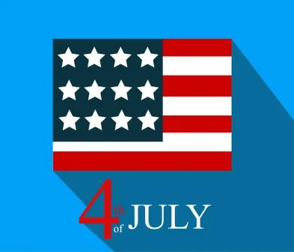 4th July background Stock Illustration