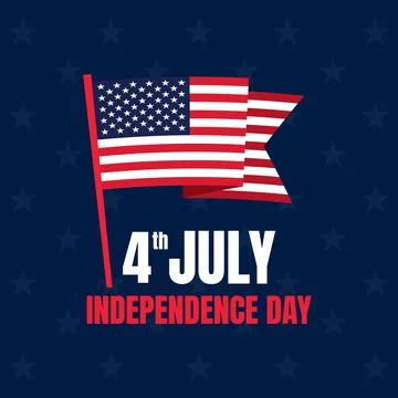 4th of July banner Stock Illustration