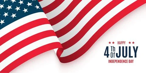 4th of July banner Stock Illustration