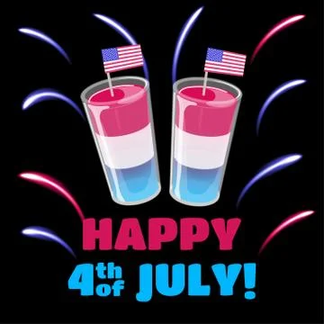 4th of July banner template. Stock Illustration