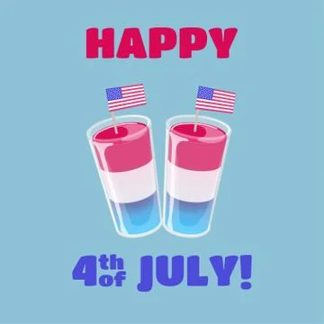 4th of July banner template. Stock Illustration