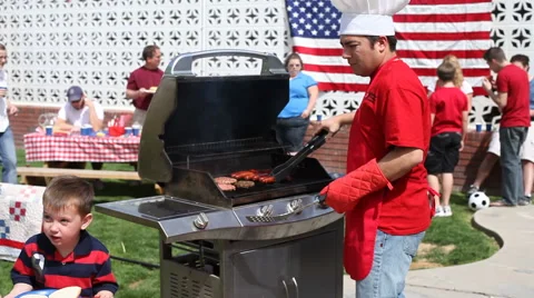 4th of July Barbecue Stock-Footage 61657842