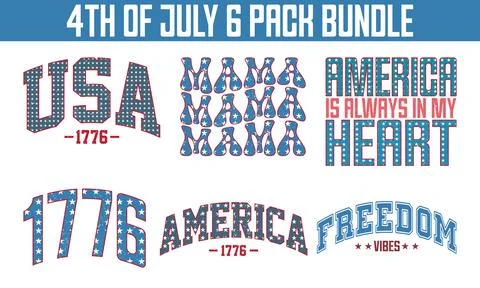 4th of July Bundle Stock Illustration