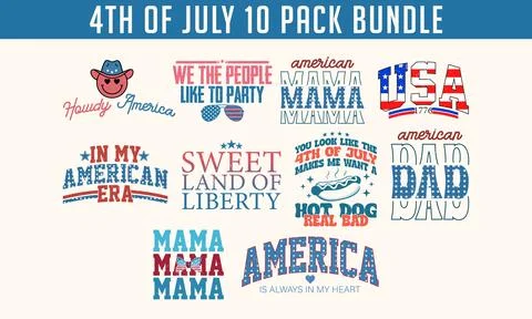 4th of July Bundle Stock Illustration