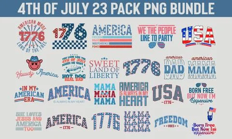 4th of July Bundle Stock Illustration