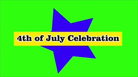 4th of July Celebration Big Star Graphics and Patriotic Theme for Independence Stock Footage 311343032