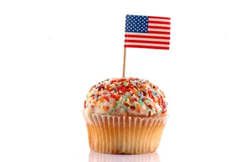 4th of july cupcake Stock Photos
