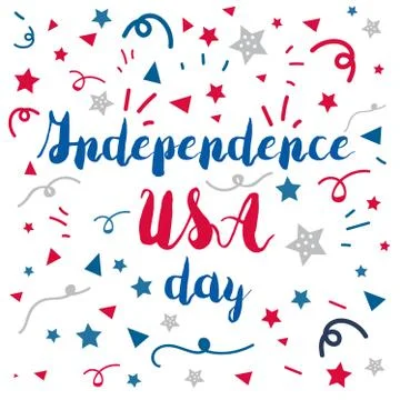 4th July Day 库存插图