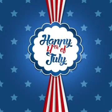 4th of July design Stock Illustration