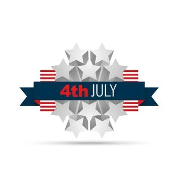 4th of july design Illustrazione stock